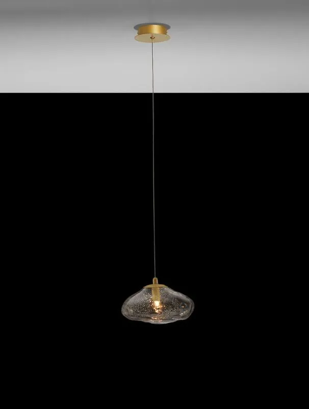B-Ware Nova Luce Pendelleuchte Hängeleuchte KING G9 LED Gold dimmbar Lampe Beleuchtung