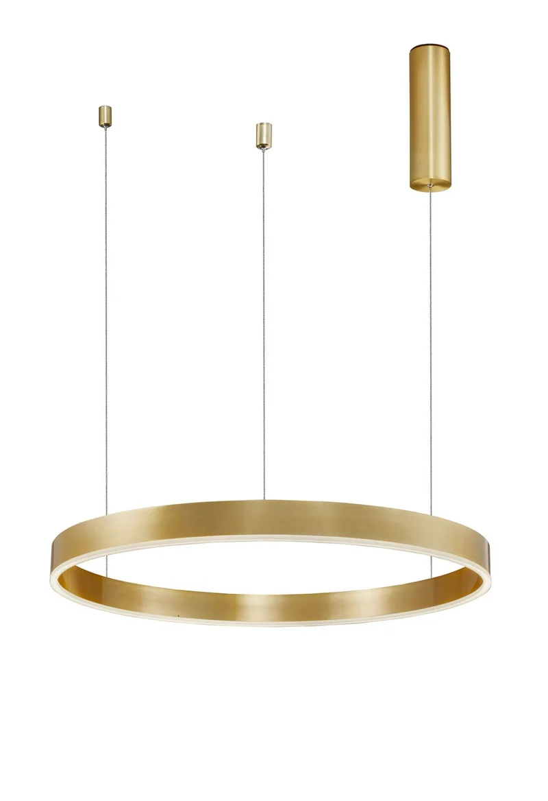 B-Ware Nova Luce Pendelleuchte Hängeleuchte LED Messing Warmweiß dimmbar MOTIF 60cm 40W