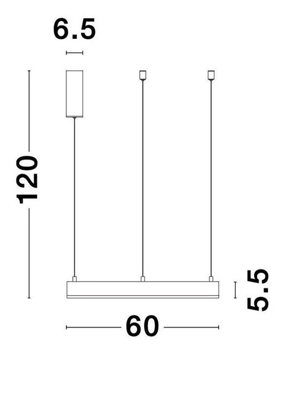 B-Ware Nova Luce Pendelleuchte Hängeleuchte LED Messing Warmweiß dimmbar MOTIF 60cm 40W