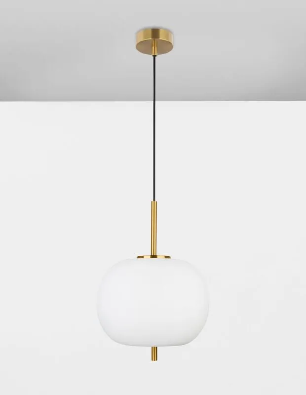 B-Ware Nova Luce Pendelleuchte Hängeleuchte LATO E27 LED Gold Glas Metall dimmbar 30 cm