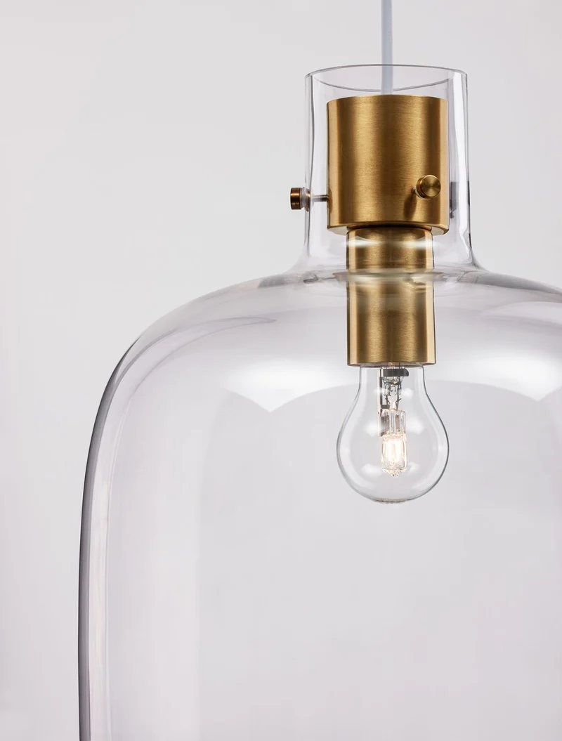 B-Ware Nova Luce Pendelleuchte Hängeleuchte CINZIA E27 LED Gold dimmbar Lampe Ø 30 cm
