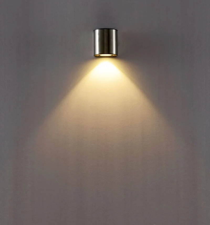 LED Außenwandleuchte Ilumi IP54 Chrom