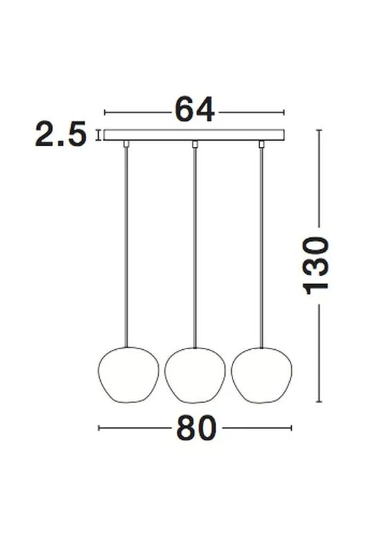 B-Ware Nova Luce Pendelleuchte Hängeleuchte Cedro Schwarz dimmbar E27 LED 3-flammig