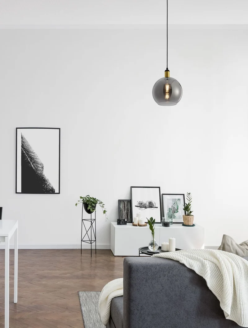 B-Ware Nova Luce Pendelleuchte Hängeleuchte MIRRO E27 LED Gold dimmbar 180x25 cm Lampe