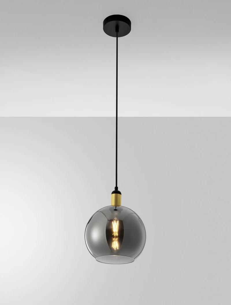B-Ware Nova Luce Pendelleuchte Hängeleuchte MIRRO E27 LED Gold dimmbar 180x25 cm Lampe