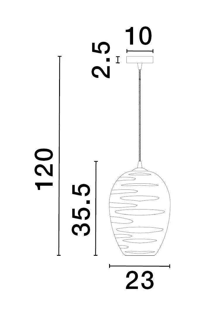 B-Ware Nova Luce Pendelleuchte Hängeleuchte Lampe EVLEEN E27 LED Schwarz dimmbar Ø 23cm