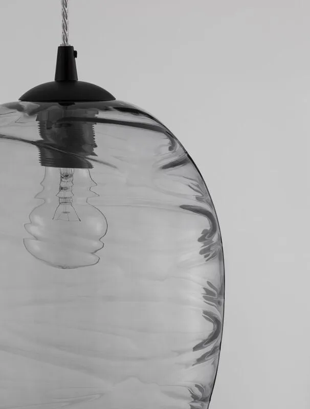 B-Ware Nova Luce Pendelleuchte Hängeleuchte Lampe EVLEEN E27 LED Schwarz dimmbar Ø 23cm