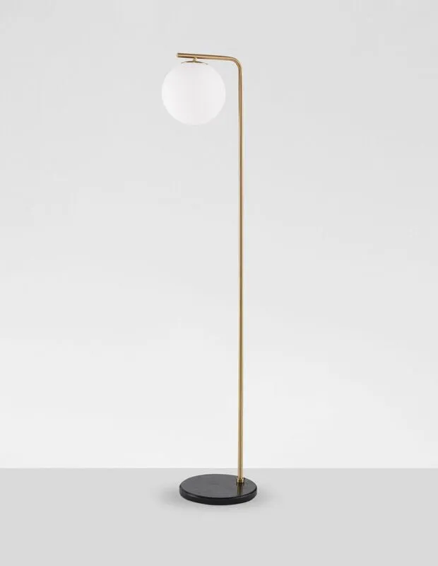 B-Ware Nova Luce Stehlampe Standleuchte ALVAREZ E27 LED Gold Wohnzimmer Beleuchtung