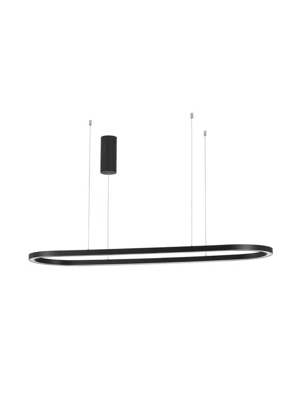 B-Ware Nova Luce Pendelleuchte Hängelampe CUPPE LED Schwarz Warmweiß dimmbar 120 cm 317
