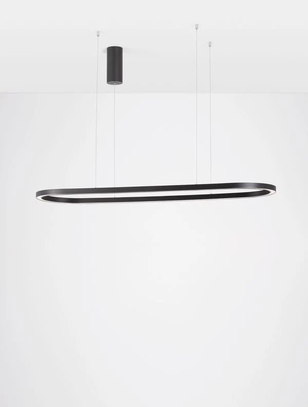 B-Ware Nova Luce Pendelleuchte Hängelampe CUPPE LED Schwarz Warmweiß dimmbar 120 cm 317