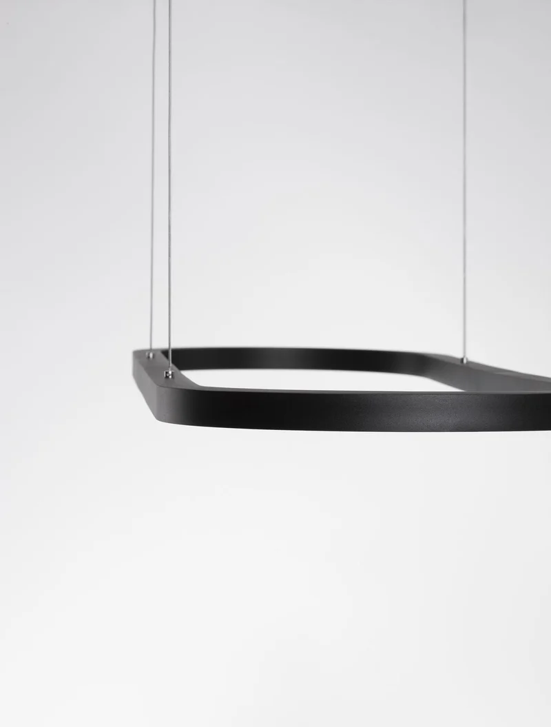 B-Ware Nova Luce Pendelleuchte Hängelampe CUPPE LED Schwarz Warmweiß dimmbar 120 cm 317