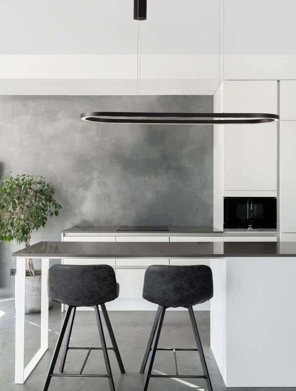 B-Ware Nova Luce Pendelleuchte Hängelampe CUPPE LED Schwarz Warmweiß dimmbar 120 cm 317
