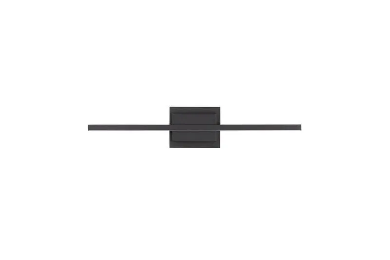 B-Ware Nova Luce Wandleuchte Wandlampe AZURE LED Schwarz Warmweiß 60,5 cm 12,5 W Lampe