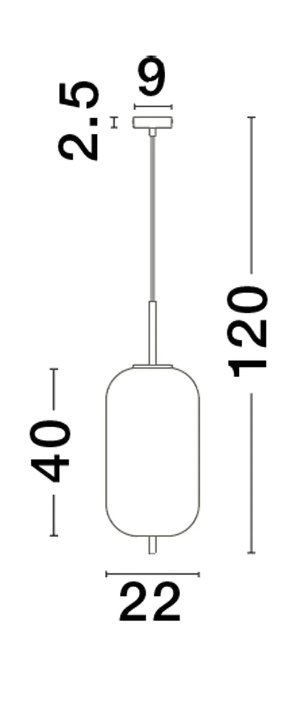 B-Ware Nova Luce Pendelleuchte Hängeleuchte LATO E27 LED Gold Rauchig dimmbar Glas 22cm