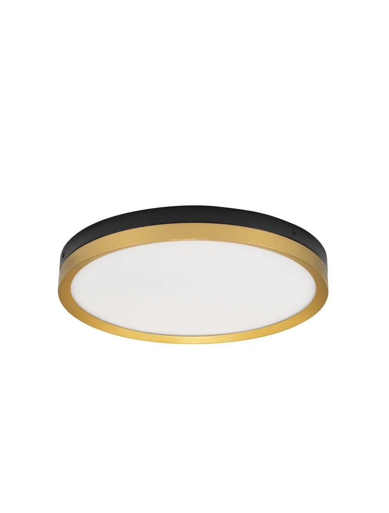 B-Ware Nova Luce Deckenleuchte Deckenlampe LED CANTRIA Schwarz Warmweiß 40cm 31W Lampe