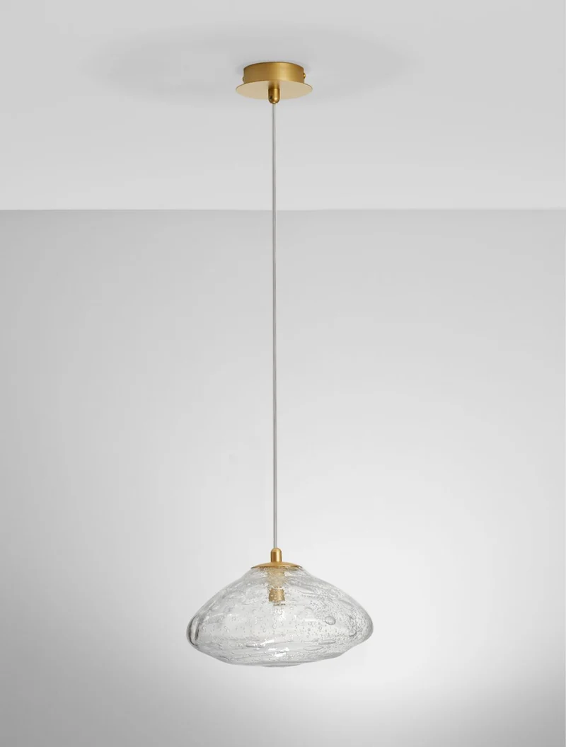 B-Ware Nova Luce Pendelleuchte Hängeleuchte KING G9 LED Gold dimmbar Beleuchtung Glas