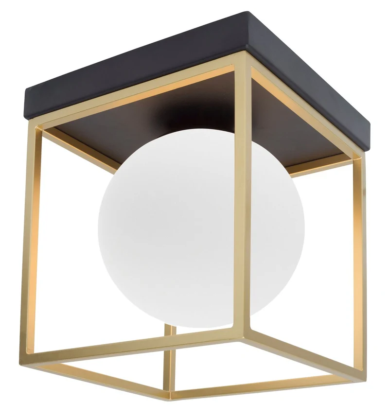 B-Ware Nova Luce Deckenleuchte Deckenlampe JULIET Gold E14 LED dimmbar Glas Metall