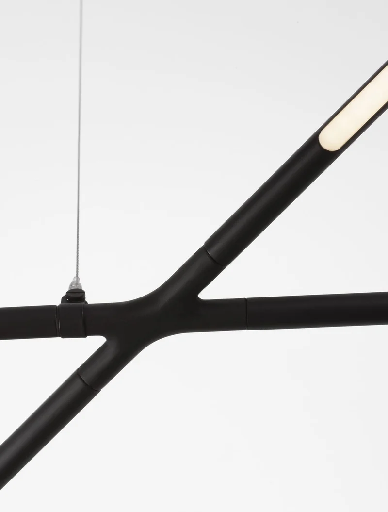 B-Ware Nova Luce Pendelleuchte Hängeleuchte RACCIO LED Schwarz Warmweiß dimmbar 27 W
