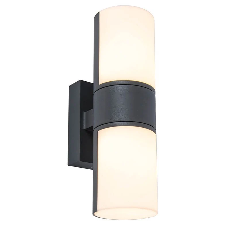LED Außen-Wandleuchte Cyra IP44 Anthrazit
