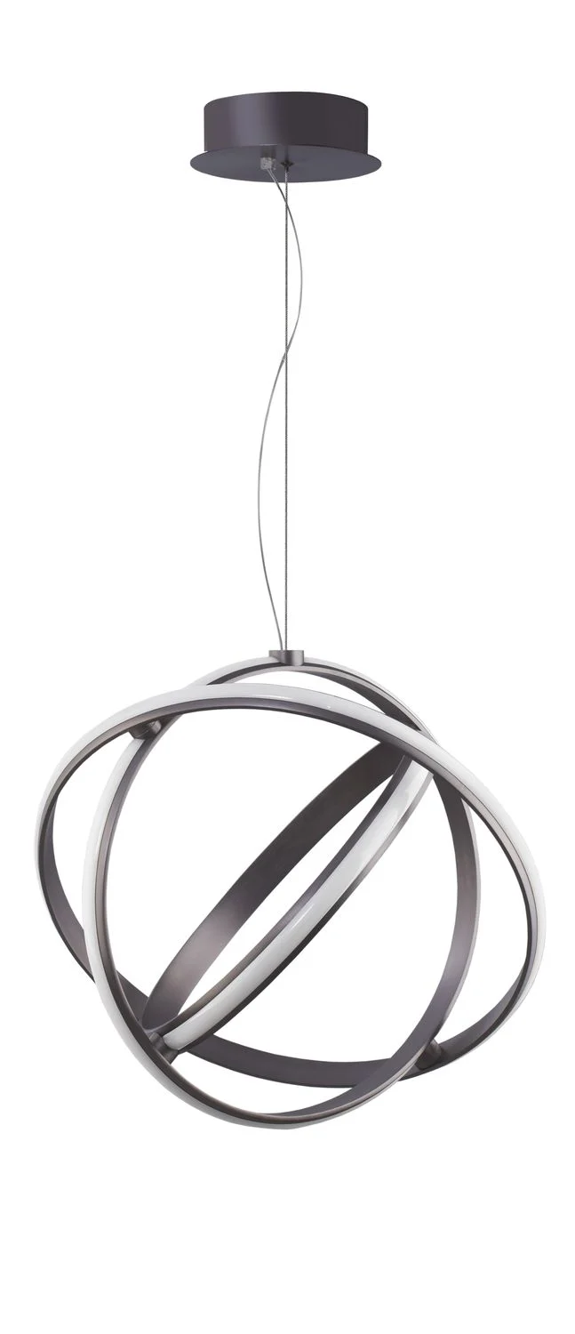 B-Ware Nova Luce Pendelleuchte Hängeleuchte LED PERTONE Schwarz dimmbar Warmweiß Ø 50cm