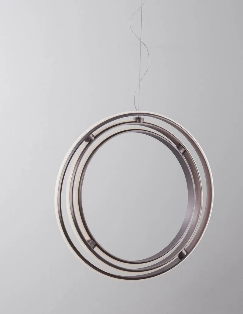 B-Ware Nova Luce Pendelleuchte Hängeleuchte LED PERTONE Schwarz dimmbar Warmweiß Ø 50cm