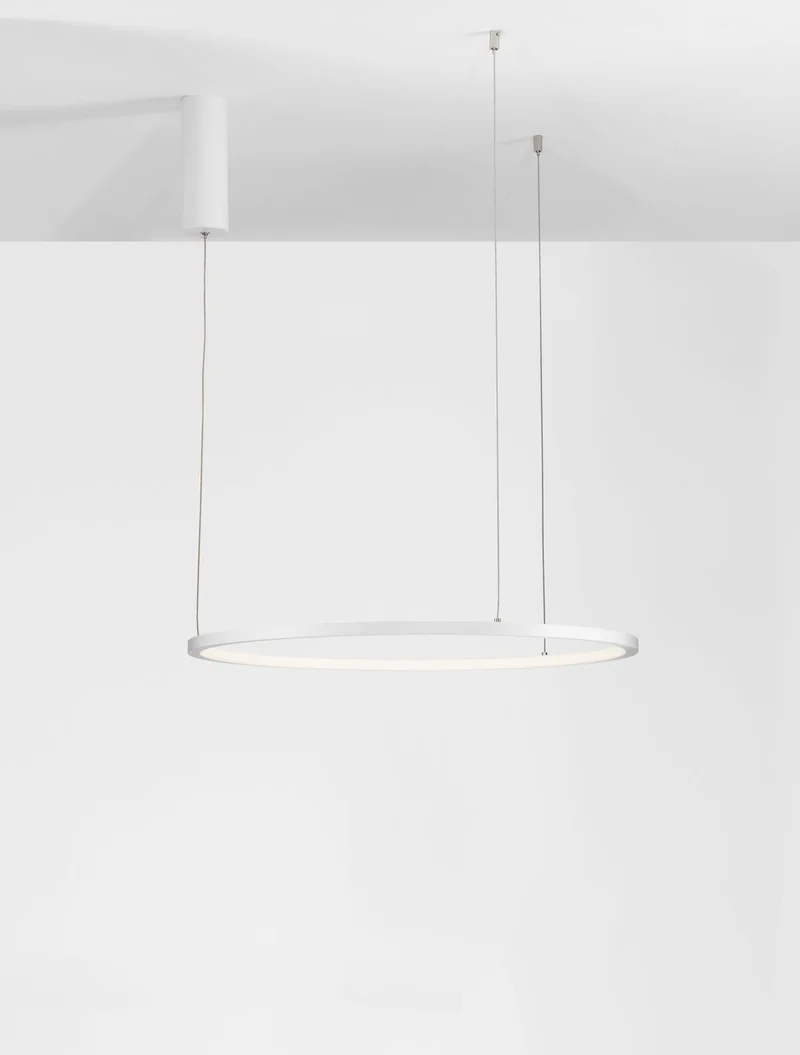 B-Ware Nova Luce Pendelleuchte Hängeleuchte TARQUIN LED Weiß dimmbar Warmweiß 37W 60cm