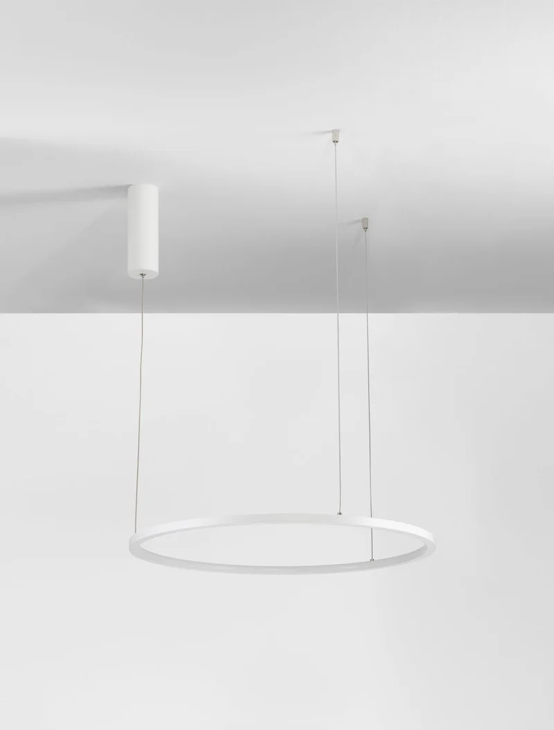B-Ware Nova Luce Pendelleuchte Hängeleuchte TARQUIN LED Weiß dimmbar Warmweiß 37W 60cm