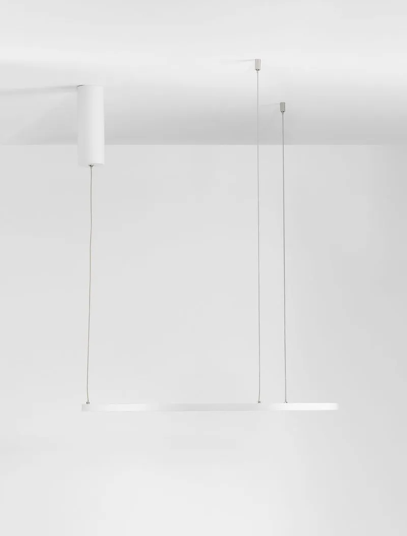 B-Ware Nova Luce Pendelleuchte Hängeleuchte TARQUIN LED Weiß dimmbar Warmweiß 37W 60cm