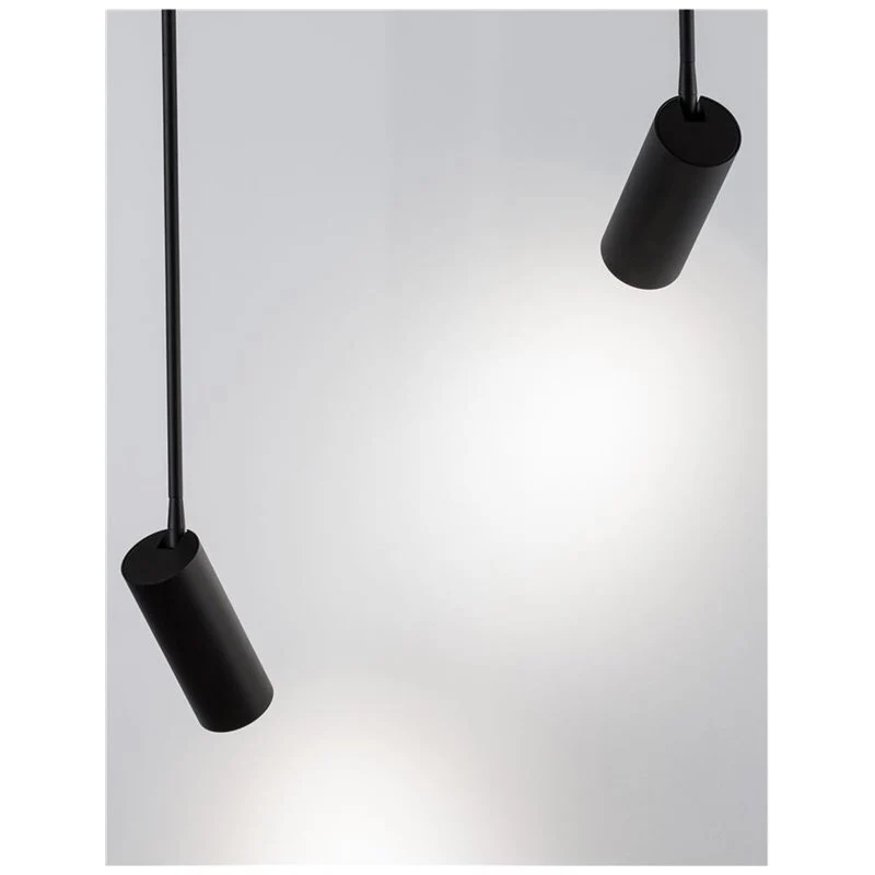 B-Ware NOVA LUCE Pendelleuchte Hängelampe BRANDO Schwarz Einbauleuchte Alu GU10 LED603