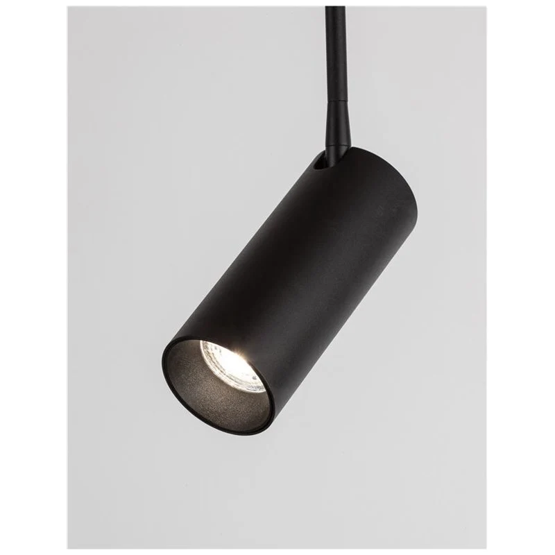 B-Ware NOVA LUCE Pendelleuchte Hängelampe BRANDO Schwarz Einbauleuchte Alu GU10 LED603