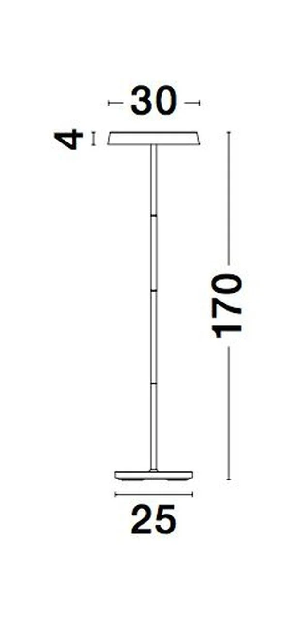 B-Ware Nova Luce Stehlampe Standleuchte LED VITI Weiß Warmweiß Beleuchtung 170 cm 18 W