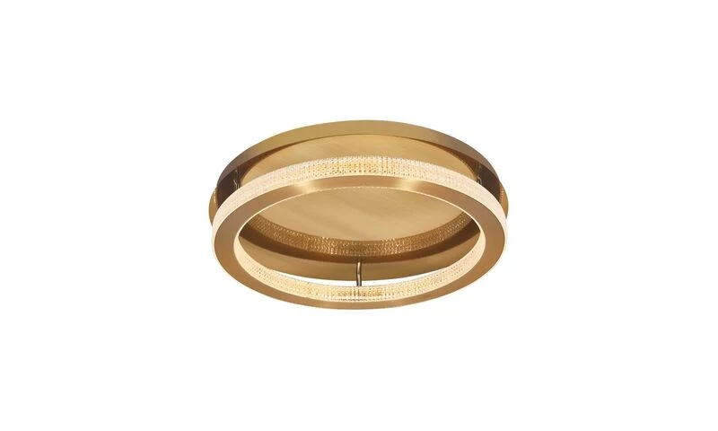 B-Ware Nova Luce Deckenleuchte Deckenlampe LED FIORE Gold Warmweiß dimmbar Kristall