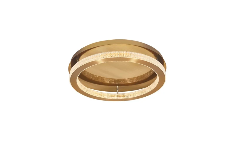 B-Ware Nova Luce Deckenleuchte Deckenlampe LED FIORE Gold Warmweiß dimmbar Kristall