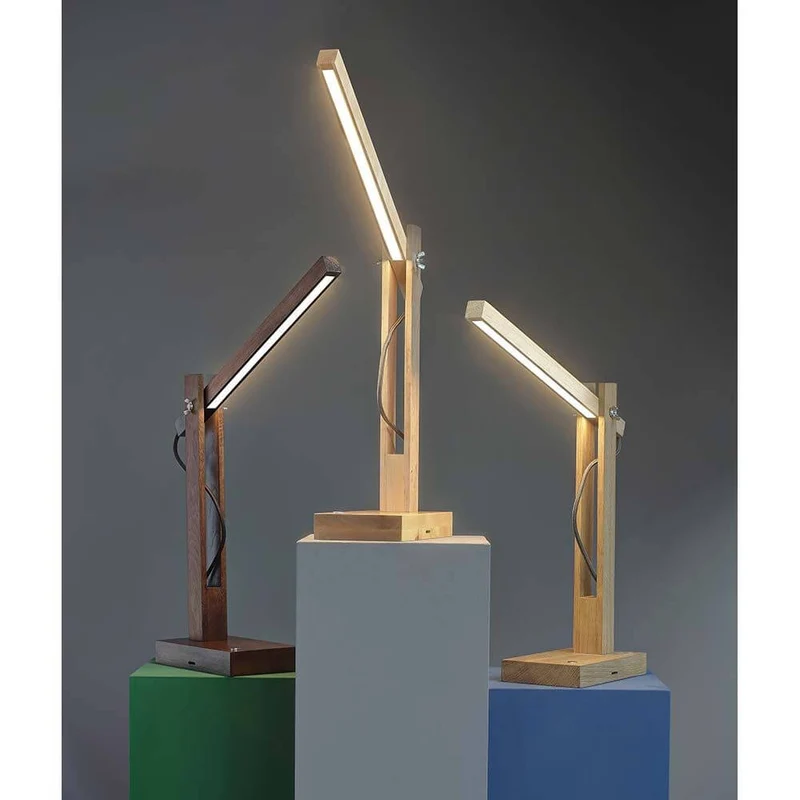 LED Tischlampe Tukan Touch-Dimmer 490lm Eiche-Geölt