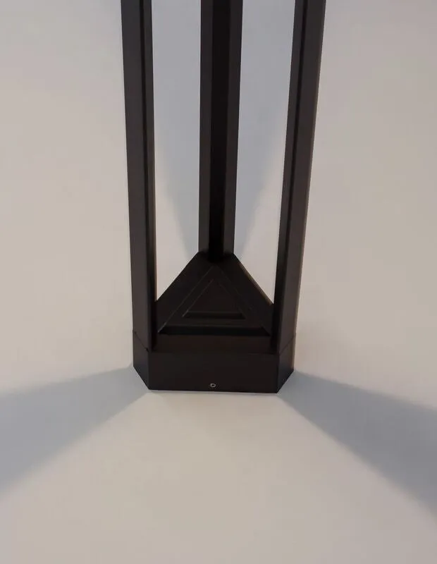 B-Ware Nova Luce Wegeleuchte Wegelampe LED PAX Schwarz Warmweiss Außenbeleuchtung 80cm