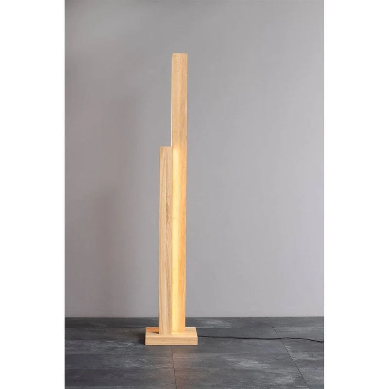 LED Stehlampe Manhattan Touch-Dimmer 3500lm Eiche-Geölt