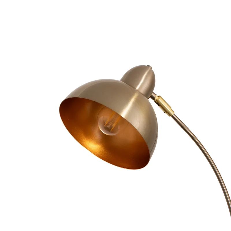 B-Ware Stehleuchte Lampe Varzan Metall Gold E27 LED Standlampe Wohnzimmer Flur 162 cm
