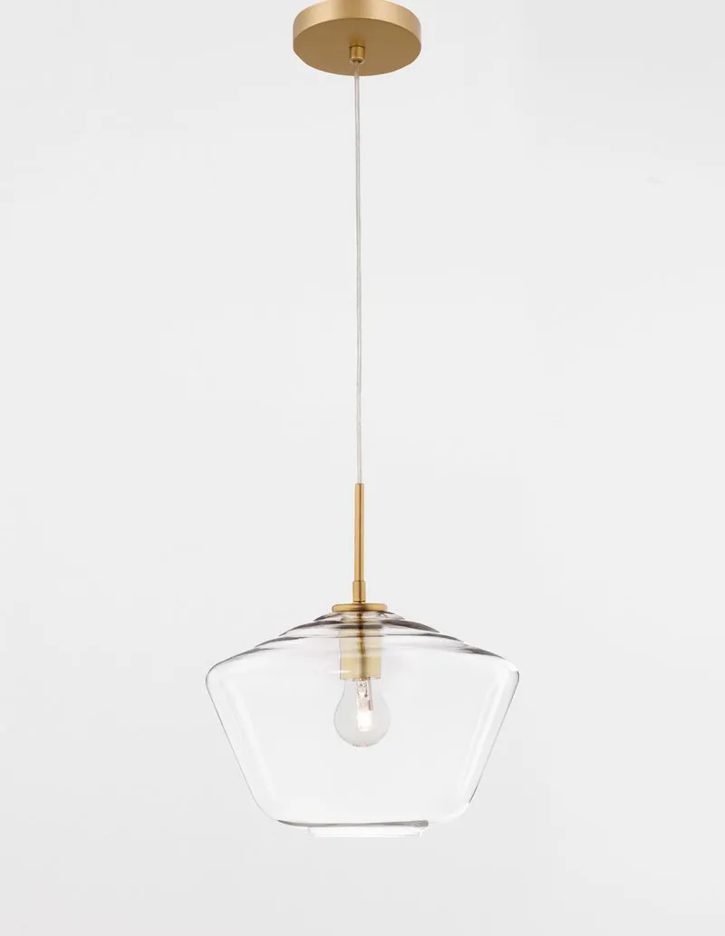 B-Ware Nova Luce Pendelleuchte Hängeleuchte PRISMA Gold E27 LED dimmbar Glas 124x30 cm