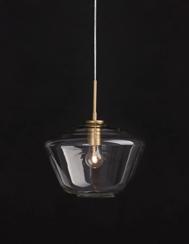 B-Ware Nova Luce Pendelleuchte Hängeleuchte PRISMA Gold E27 LED dimmbar Glas 124x30 cm