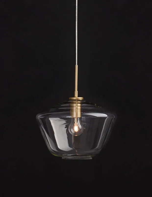 B-Ware Nova Luce Pendelleuchte Hängeleuchte PRISMA Gold E27 LED dimmbar Glas 124x30 cm