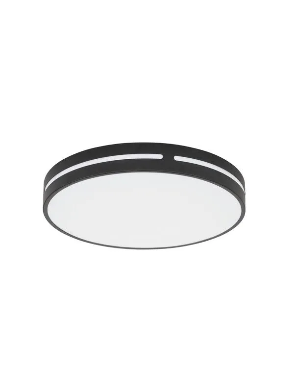B-Ware Nova Luce Deckenleuchte Deckenlampe WHEEL LED Schwarz Warmweiß 45 cm 30 W Lampe