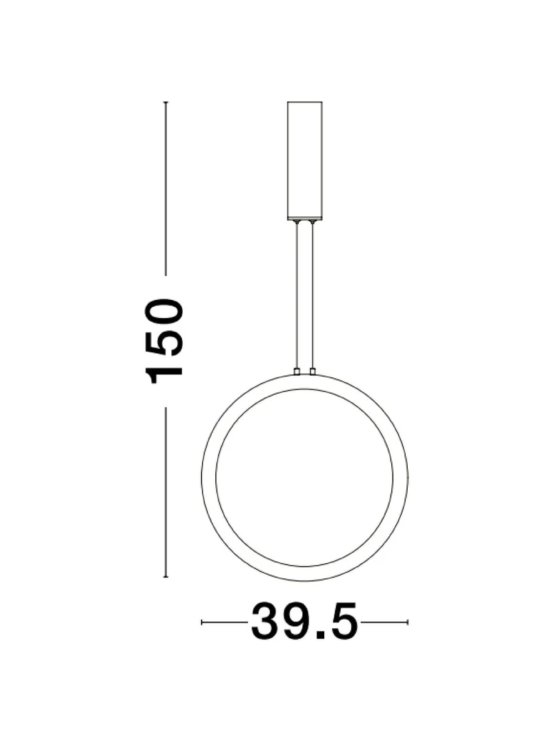 B-Ware Nova Luce Pendelleuchte Hängeleuchte CHANGE LED Messing Warmweiß dimmbar 39,5 cm