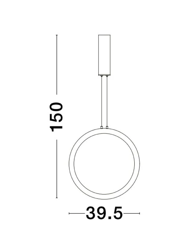 B-Ware Nova Luce Pendelleuchte Hängeleuchte CHANGE LED Messing Warmweiß dimmbar 39,5 cm