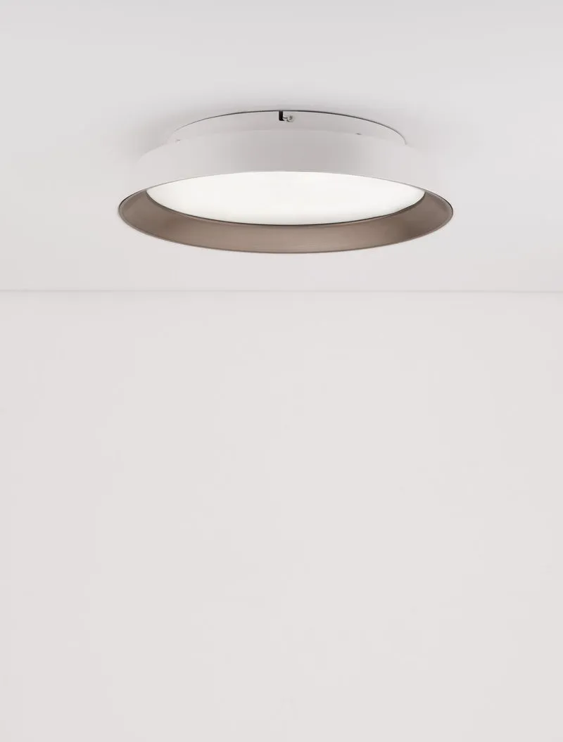 B-Ware Nova Luce Deckenleuchte Deckenlampe LED VELA Weiß Warmweiß dimmbar 45 cm 30 W