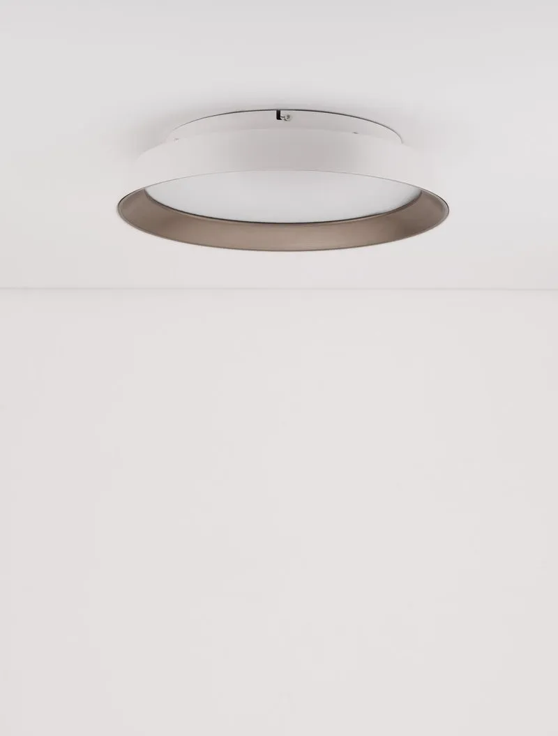 B-Ware Nova Luce Deckenleuchte Deckenlampe LED VELA Weiß Warmweiß dimmbar 45 cm 30 W