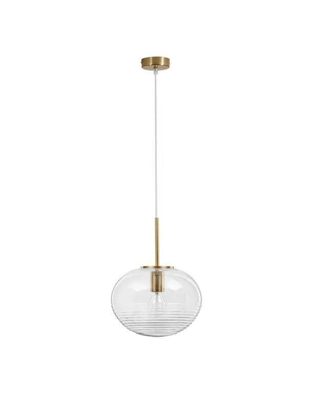 B-Ware Nova Luce Pendelleuchte Hängeleuchte MAEVE E27 LED Gold Glas Aluminium dimmbar