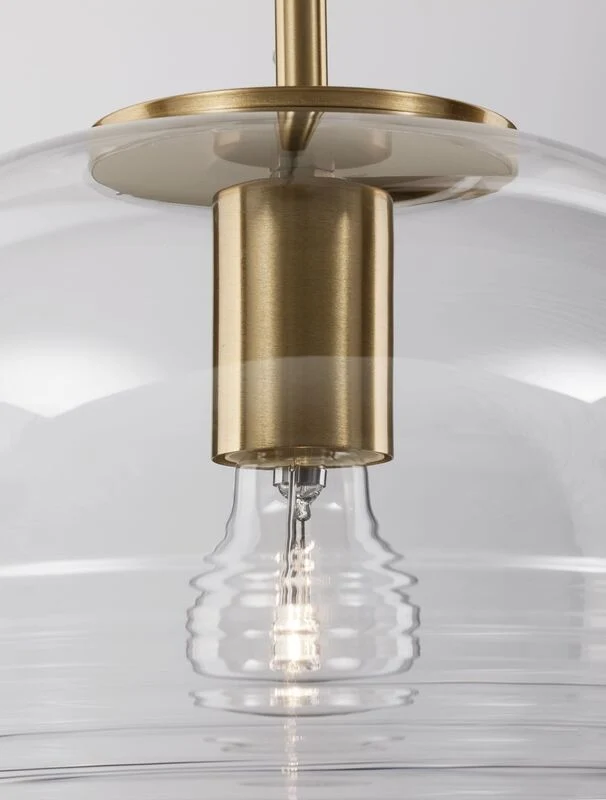 B-Ware Nova Luce Pendelleuchte Hängeleuchte MAEVE E27 LED Gold Glas Aluminium dimmbar