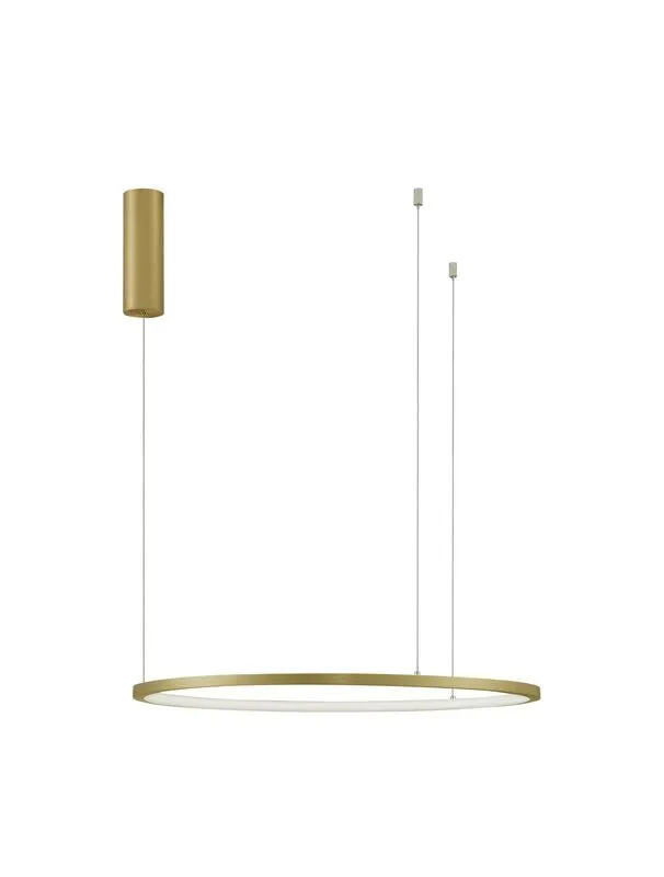 B-Ware Nova Luce Pendelleuchte Hängeleuchte TARQUIN LED Messing Warmweiß dimmbar 60 cm