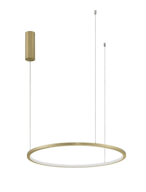 B-Ware Nova Luce Pendelleuchte Hängeleuchte TARQUIN LED Messing Warmweiß dimmbar 60 cm