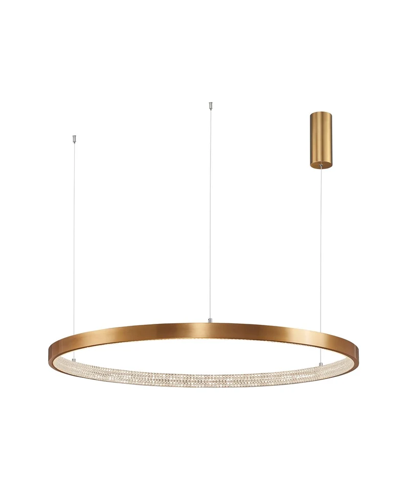 B-Ware Nova Luce Pendelleuchte Hängeleuchte PRESTON LED Lampe Gold Warmweiß dimmbar